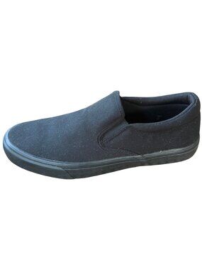 No Boundaries Black Memory Foam Slip-on Canvas Shoes Men's Size 10